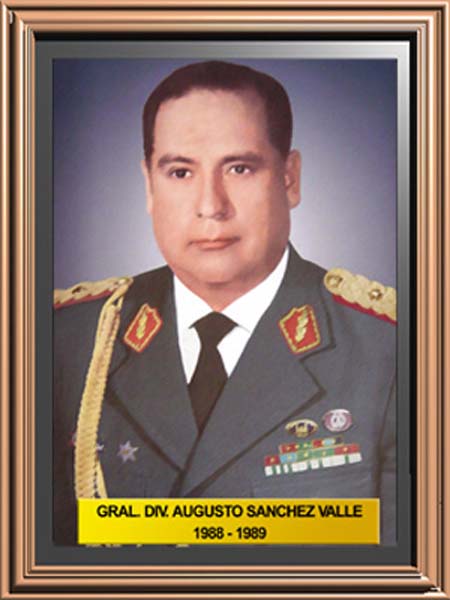 GRAL. DIV. AUGUSTO SANCHEZ VALLE 1988-1989